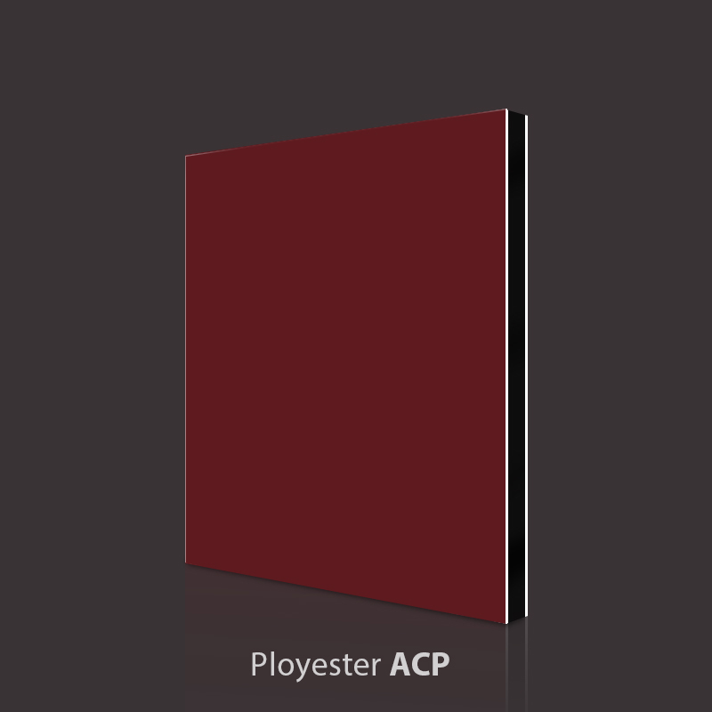 Deep Rose Red Aluminium Composite Panel